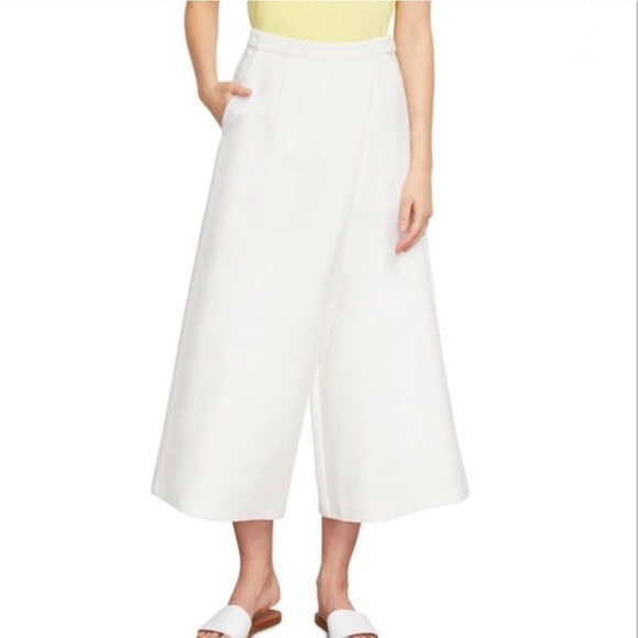 Gorgeous NWT HABITUAL dillon wide leg crop pants cloud dancer white size 14 - Picture 1 of 8